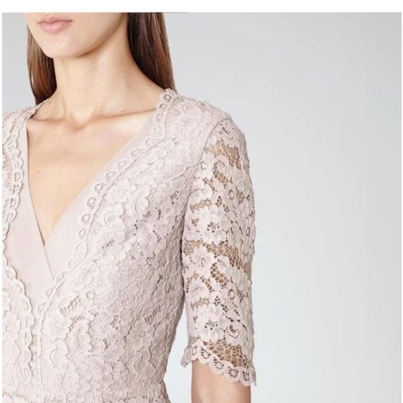 Reiss Cream Lace Dress - Picture 6 of 9